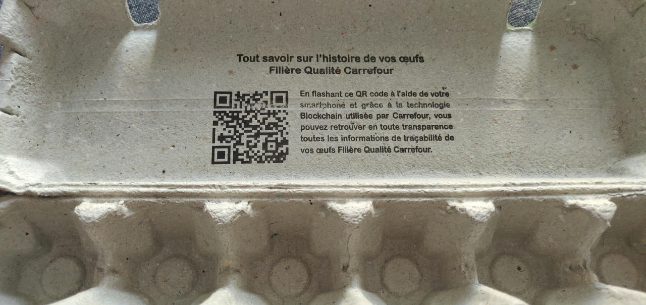 Boîte de l'intérieur de la boite avec le QRCode