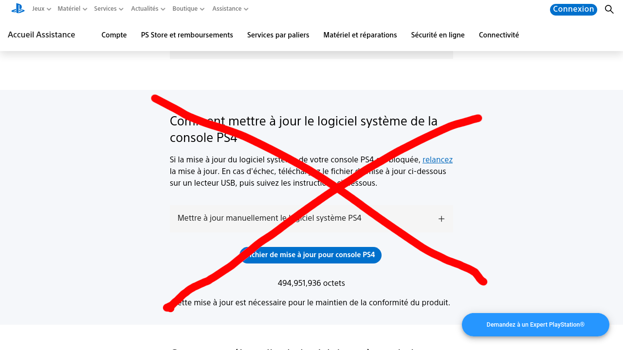 Télécharger le fichier de réinstallation