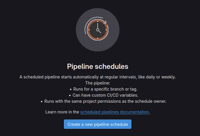 Configuration de la programmation d'exécution