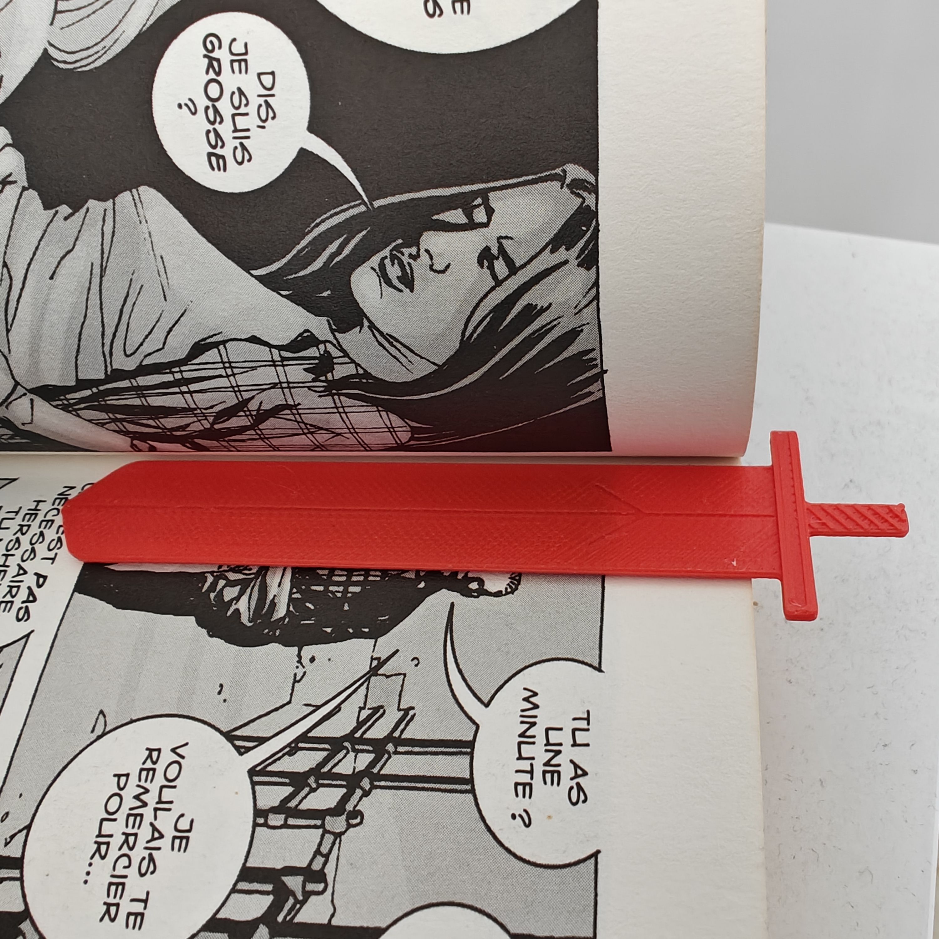 Marque page en forme d'épée