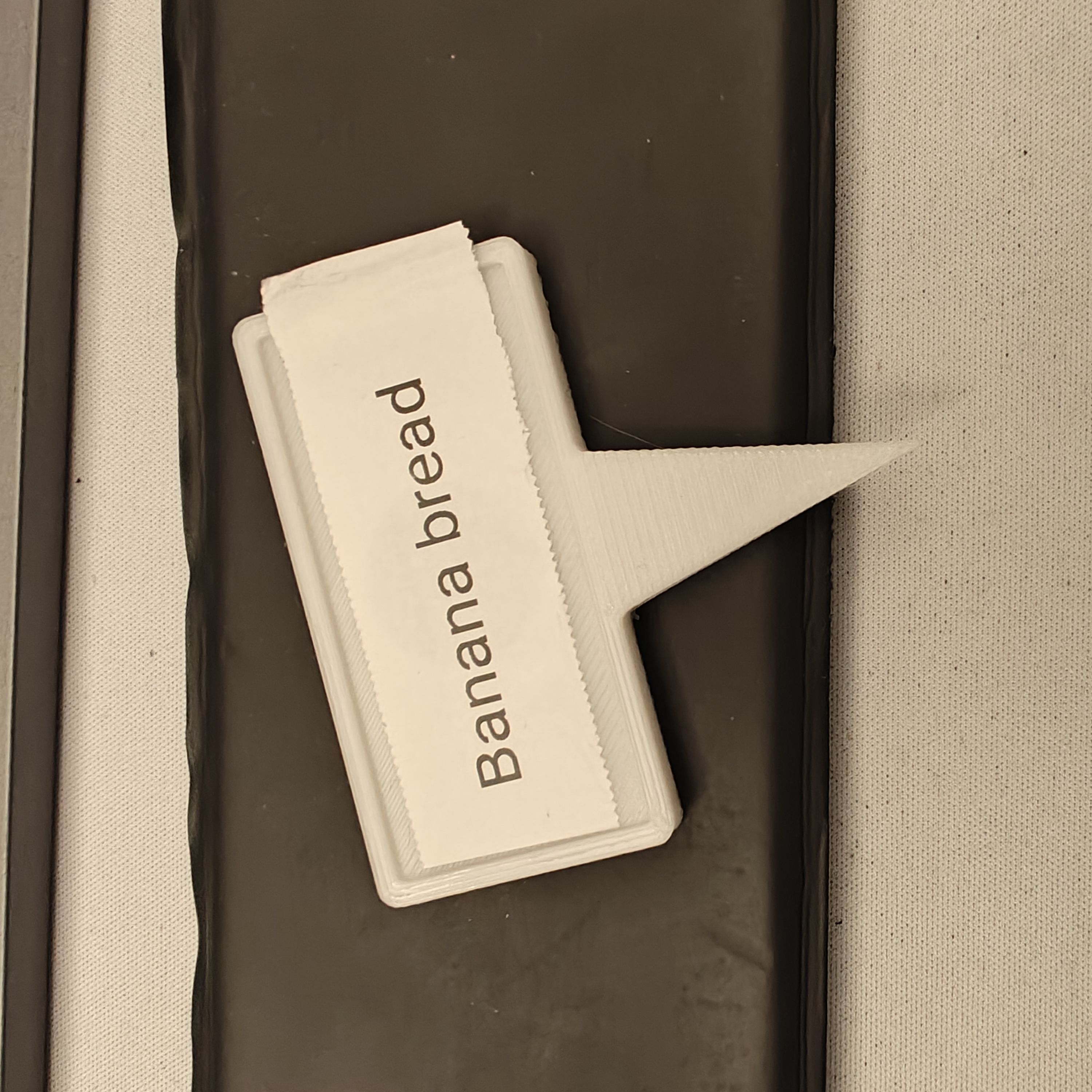 Un pic pour étiqueter de la nourriture