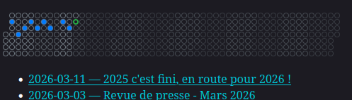 Vue avec les dates futures identifiées
