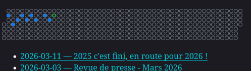 Vue de la grille en mettant en évidence les éléments intéressants